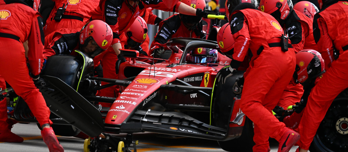 Parada de Carlos Sainz en el GP de Miami