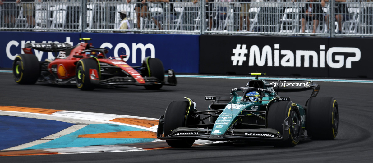 El duelo entre Alonso y Sainz en Miami