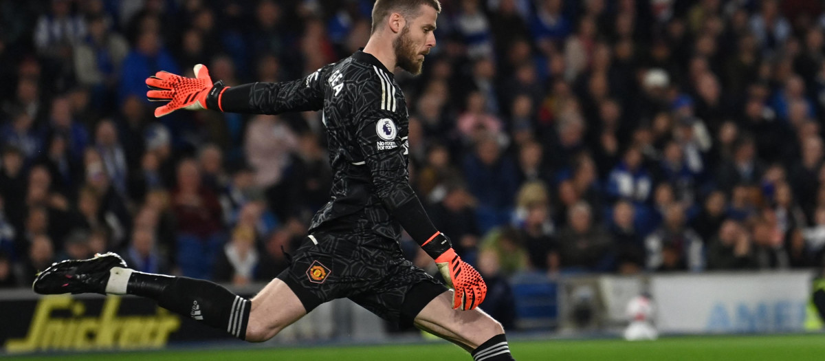 David de Gea, en un partido reciente con el Manchester United