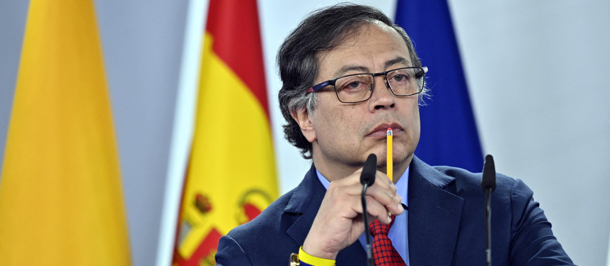 Gustavo Petro, presidente de Colombia en El Palacio de la Moncloa