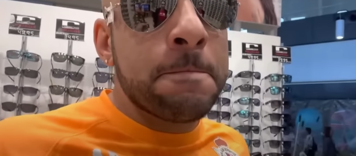 El 'youtuber' Borja Escalona, en un momento de la retransmisión