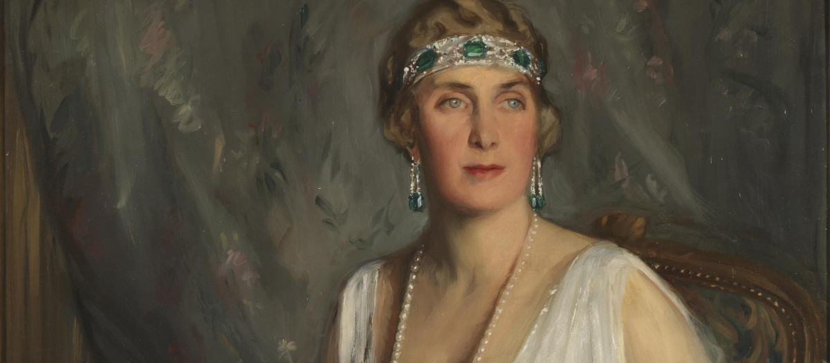 Retrato de Victoria Eugenia por Bernhard Österman, 1924