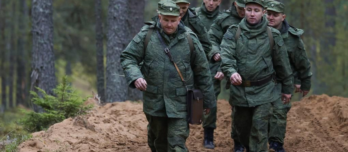 Soldados rusos en algún lugar del Este de Ucrania