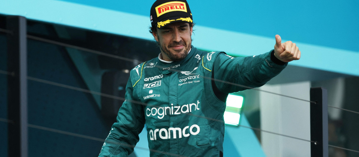 Fernando Alonso en el Gran Premio de Miami