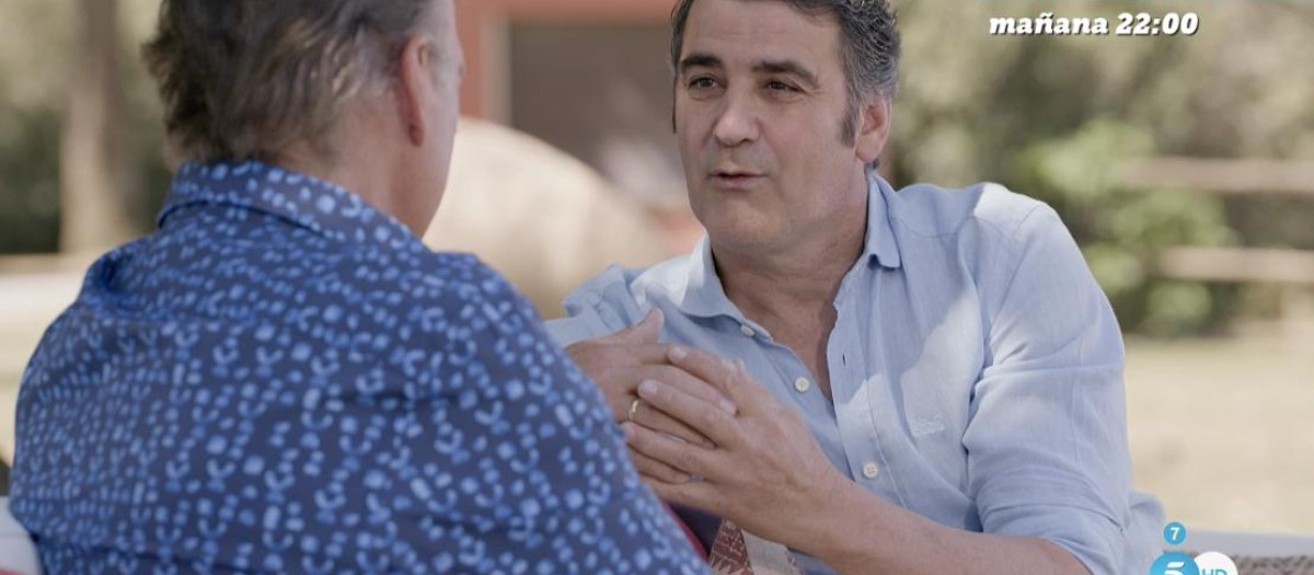 Jesulín, durante la entrevista con Bertín Osborne