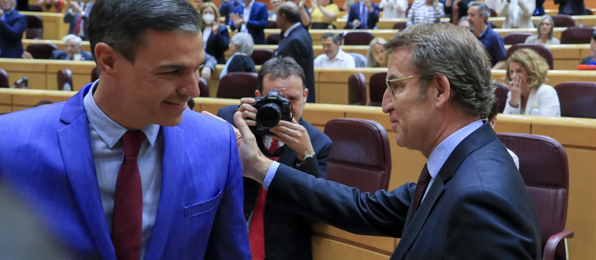Sánchez y Feijóo, en directo