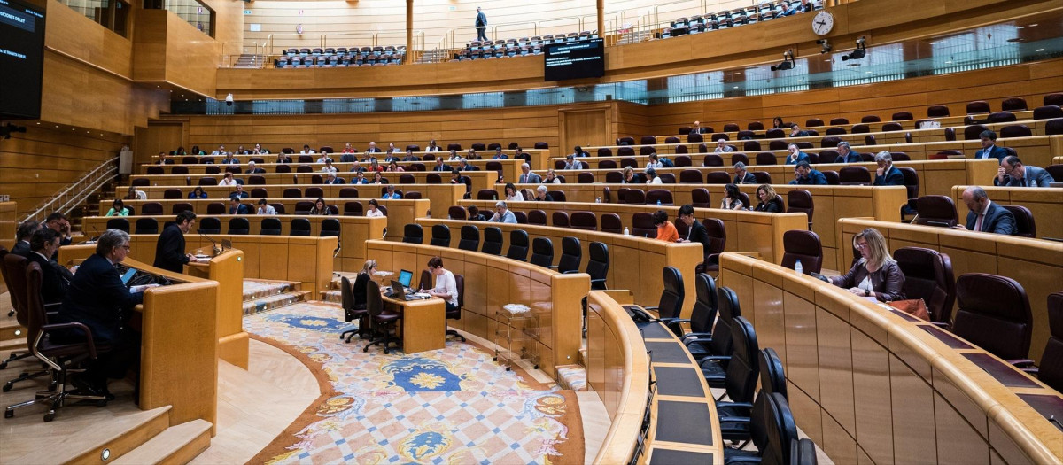 Vista general de una sesión plenaria en el Senado.