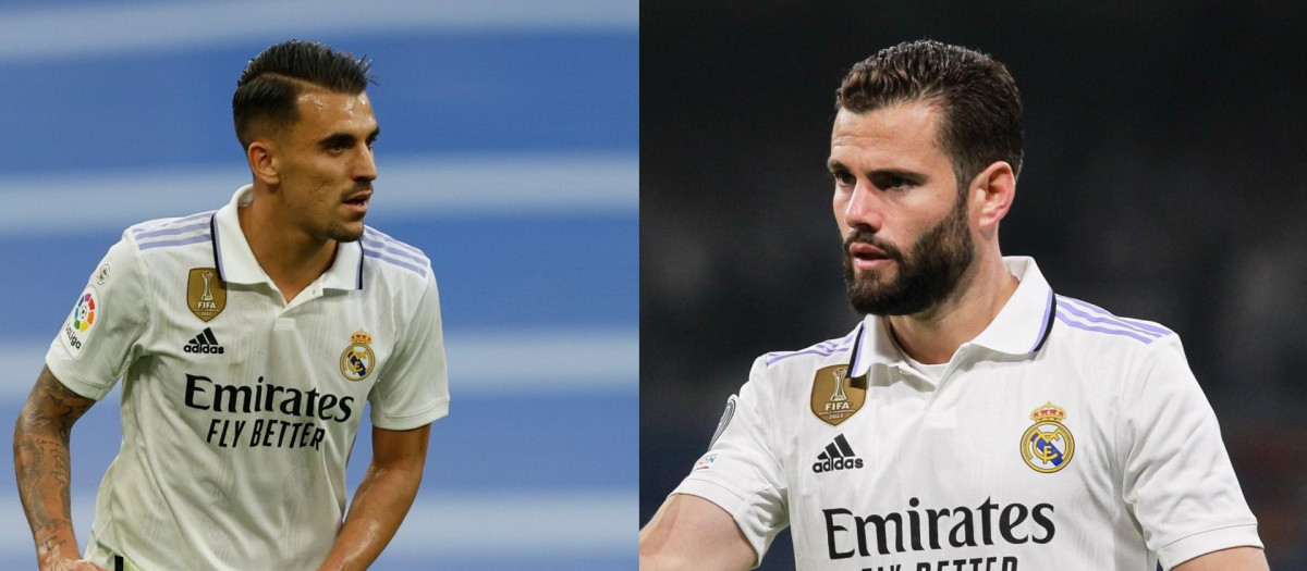 Dani Ceballos y Nacho Fernández, jugadores del Real Madrid