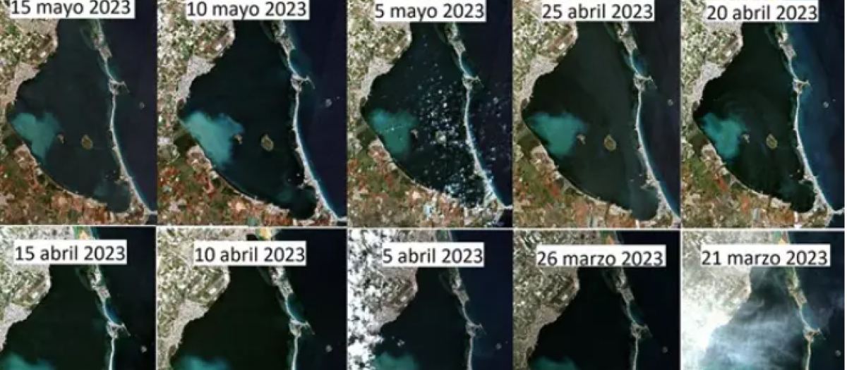 Imágenes de satélite del Mar Menor