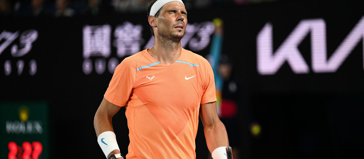 Rafa Nadal, durante el pasado Open de Australia