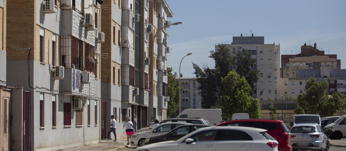 Bloques de pisos en el Polígono Sur de Sevilla