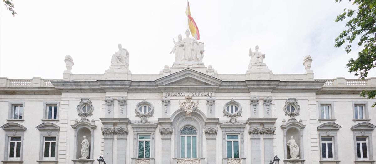 Fachada del Tribunal Supremo, a 22 de mayo de 2023
