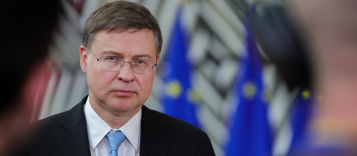 El vicepresidente económico de la Comisión, Valdis Dombrovskis.