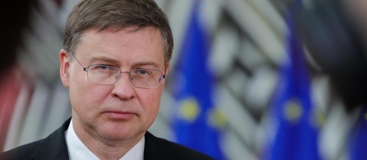 El vicepresidente económico de la Comisión, Valdis Dombrovskis.