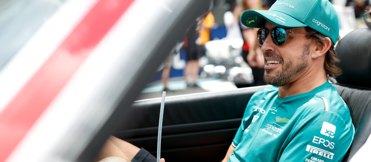 El piloto de Aston Martin Fernando Alonso