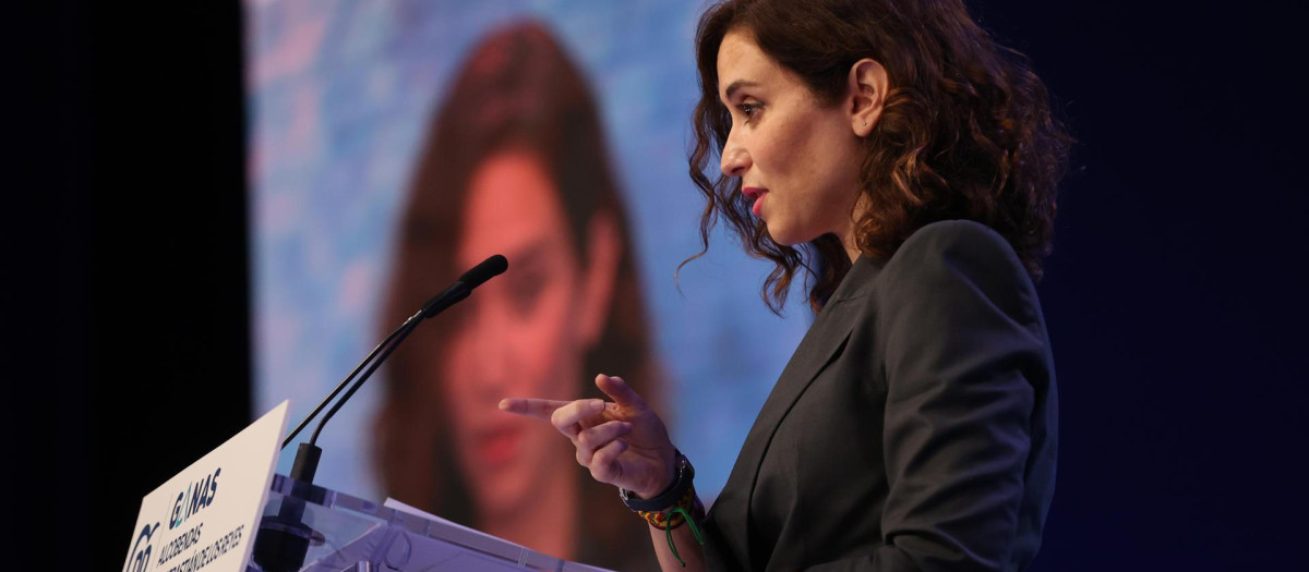 La presidenta de la Comunidad y candidata del PP a la reelección, Isabel Díaz Ayuso