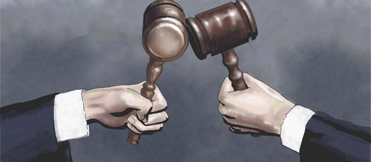 jIlustración: TC, tribunal constitucional, jueces, justicia, juzgado