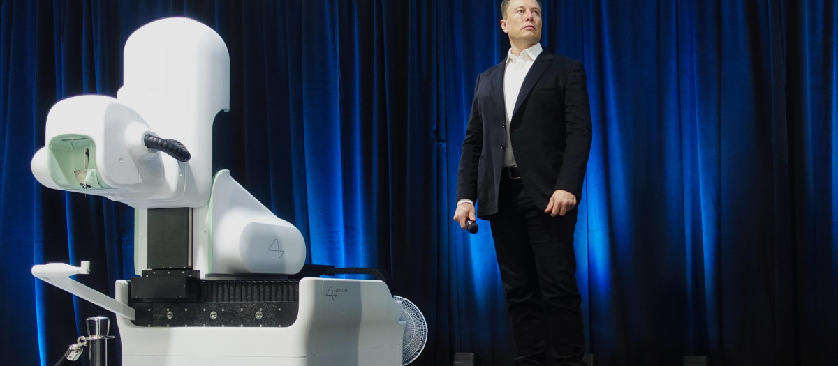Elon Musk, durante un acto de Neuralink