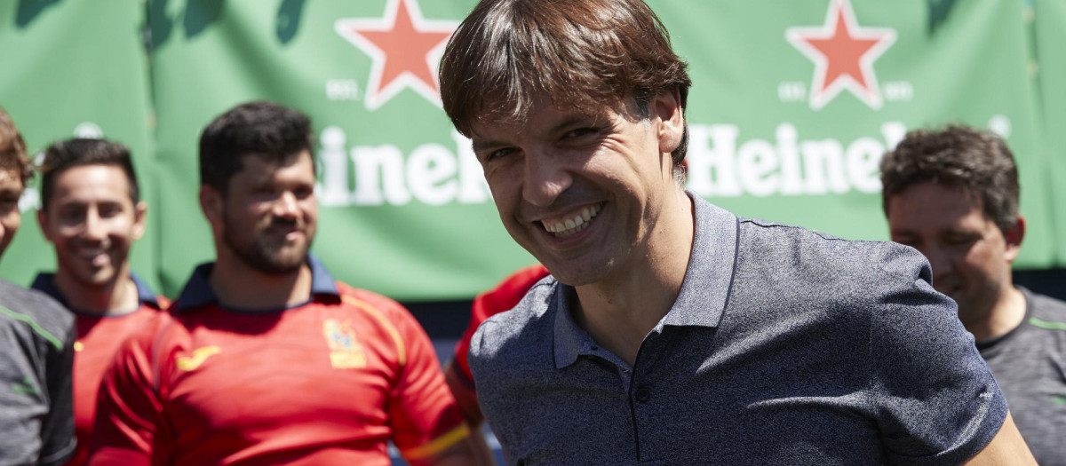 Fernando Morientes en un evento