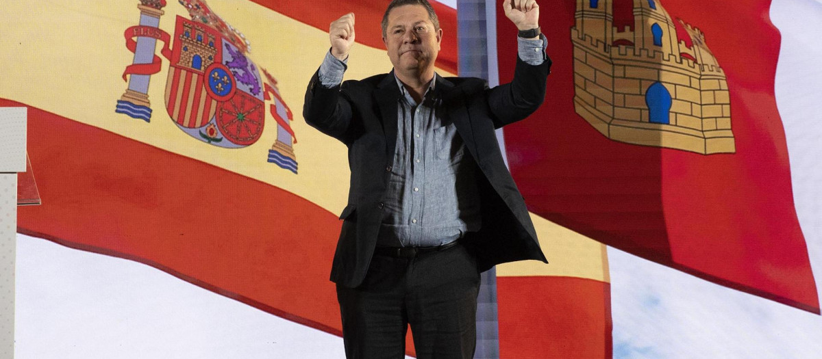 Acto de cierre de campaña del presidente de Castilla-La Mancha y candidato a la reelección, Emiliano García-Page