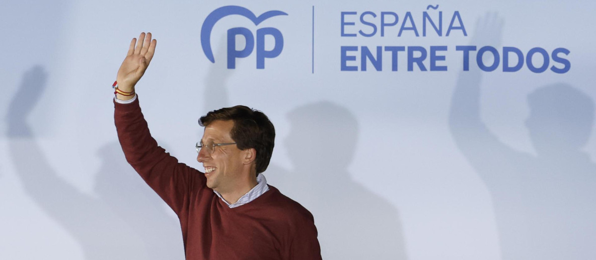 El alcalde de Madrid y candidato a la reelección por el PP José Luis Martínez Almeida