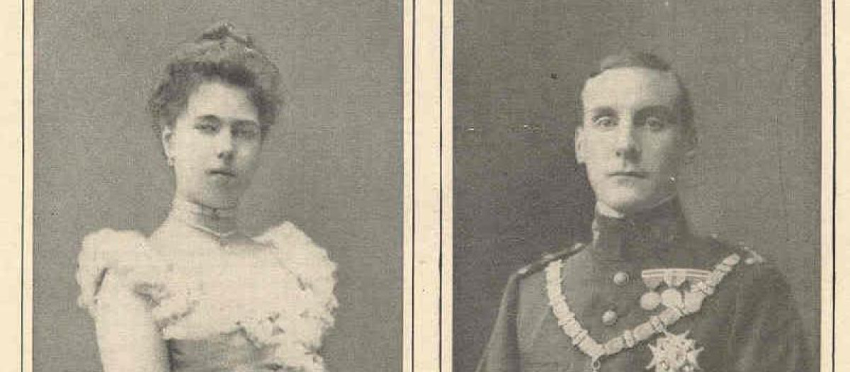 La infanta Beatriz y el infante D Alfonso en la época de su boda