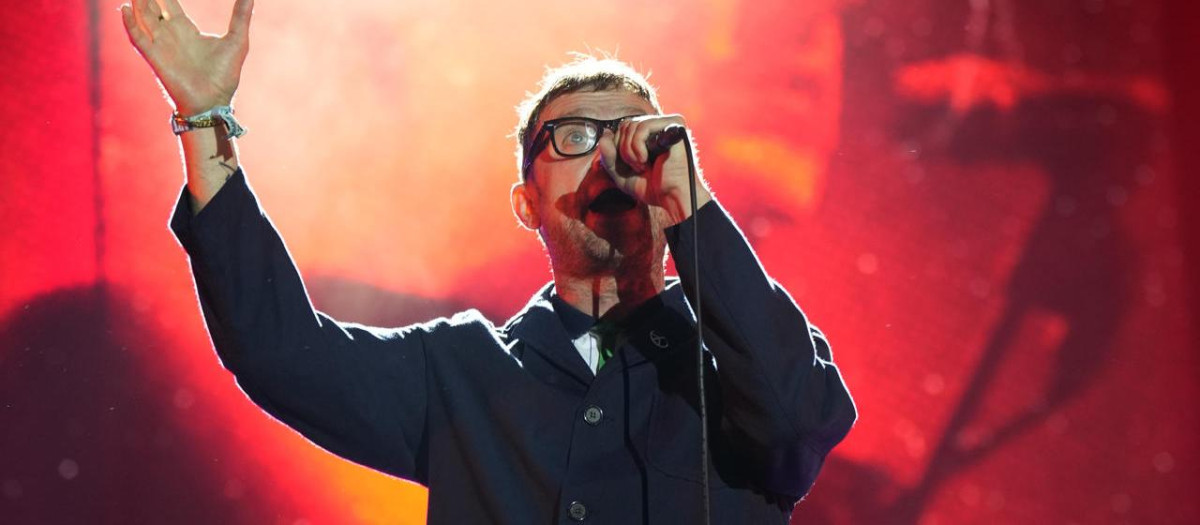 Damon Albarn en un momento del concierto