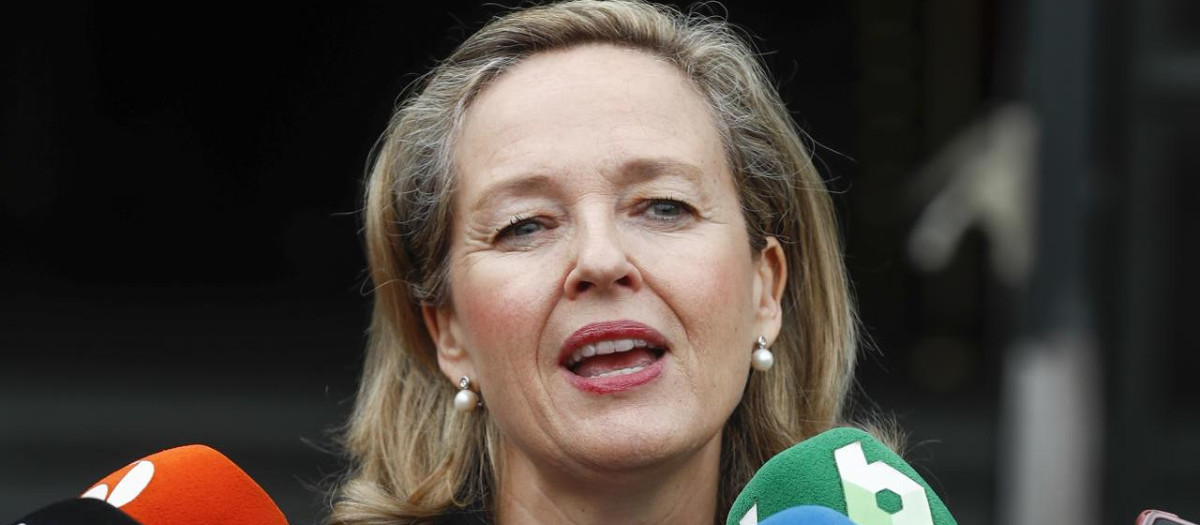La ministra de Asuntos Económicos, Nadia Calviño.