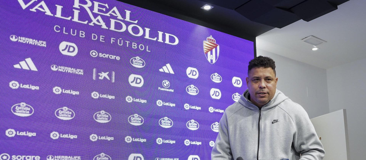 Rueda de prensa de Ronaldo tras el descenso del Valladolid