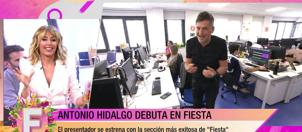 Antonio Hidalgo debutó este domingo en el programa Fiesta
