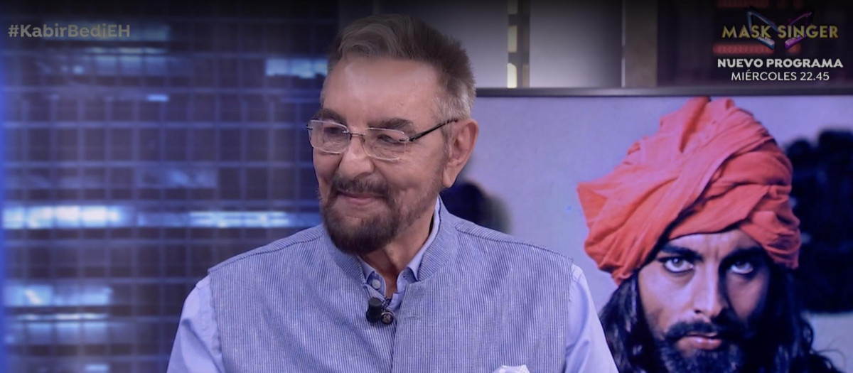 El actor Kabir Bedi, este lunes en 'El Hormiguero'