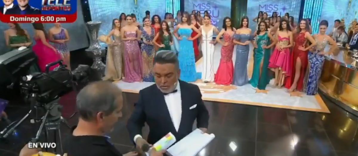 El presentador Andrés Hurtado despidió a su productor en el programa sobre la elección de Miss Perú 2023