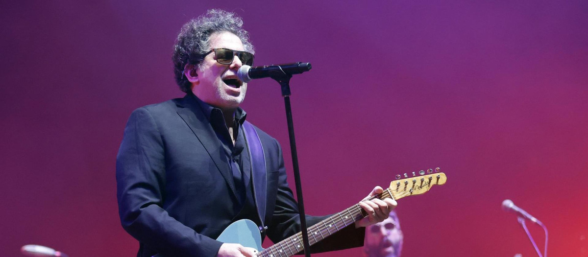 Andrés Calamaro, durante su concierto en Bogotá