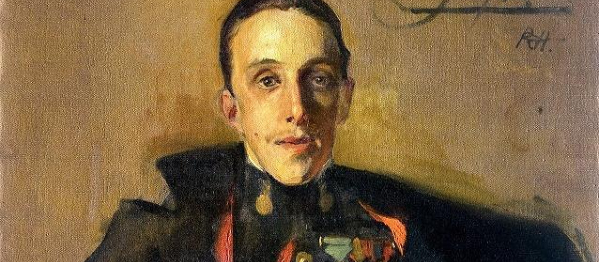 Retrato de Alfonso XIII por Sorolla en el Palacio de Viana