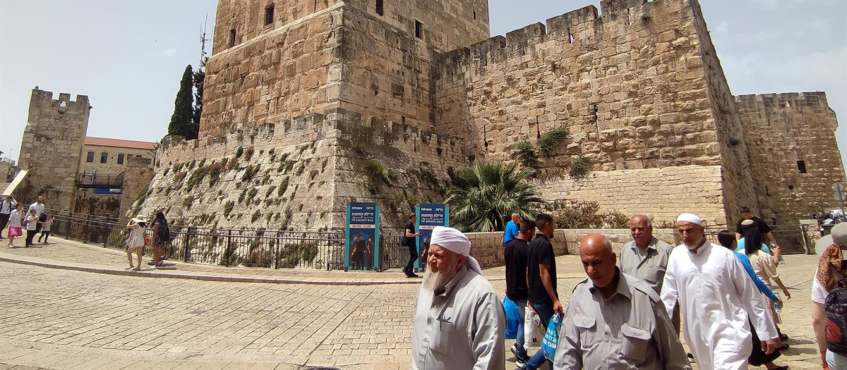 El Museo Torre de David, en la Ciudad Vieja de Jerusalén