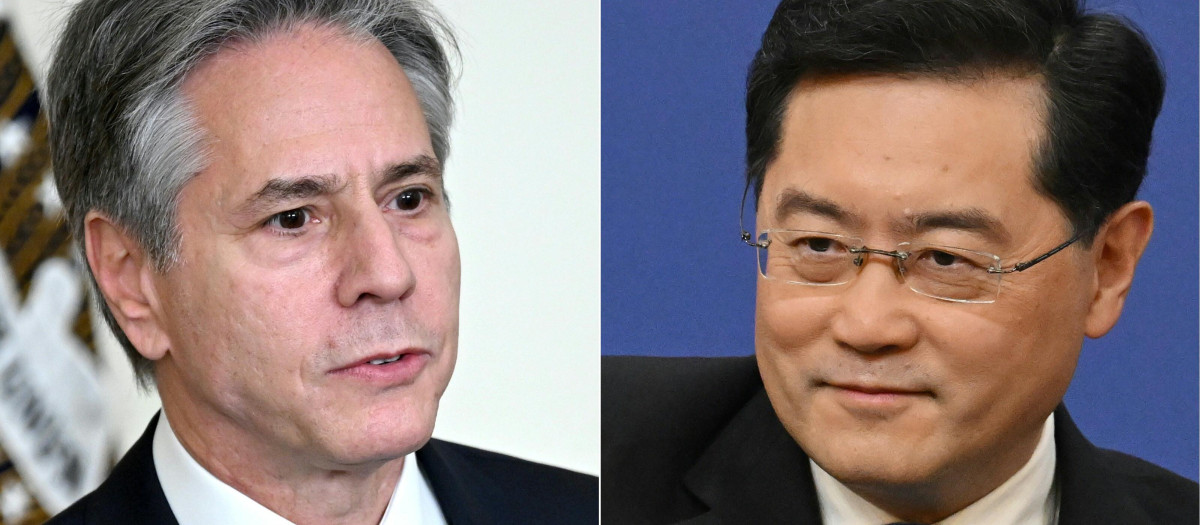 El secretario de Estado de EE. UU., Antony Blinken, y el Ministro de Exteriores de China, Qin Gang
