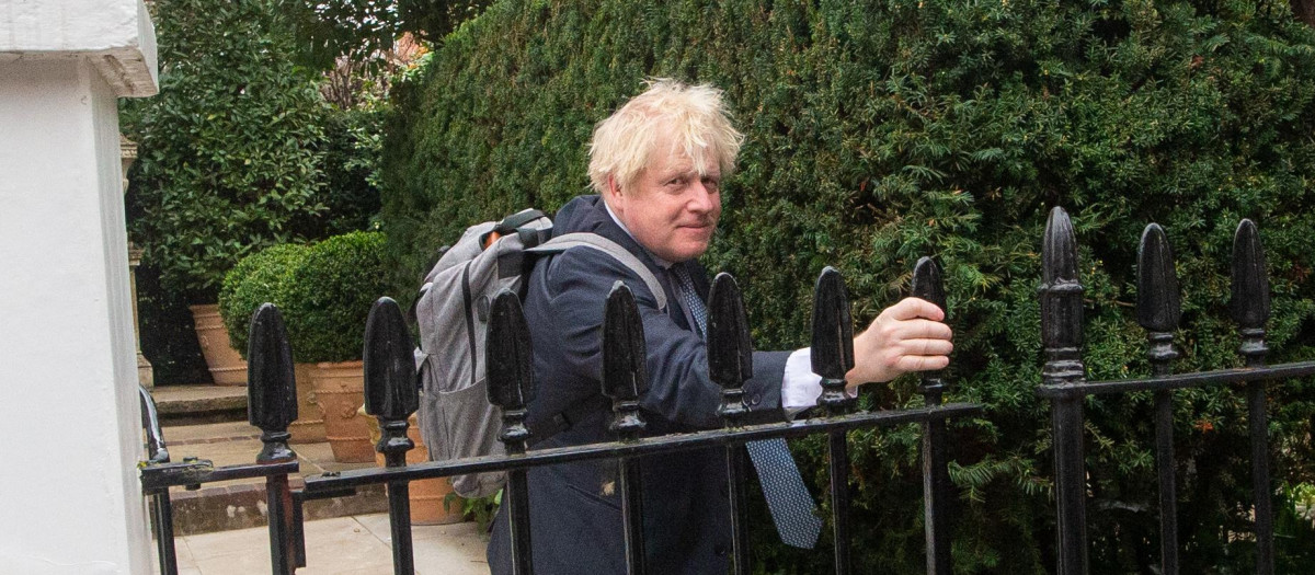 Former president Boris Johnson in London