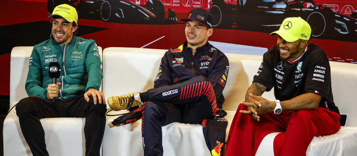 Alonso, Verstappen y Hamilton, tras el Gran Premio de Canadá