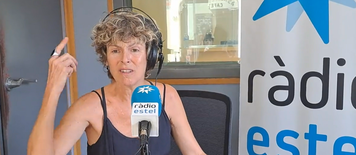 La actriz Mónica López, durante la entrevista en la que atacó a Pablo Motos y El Hormiguero