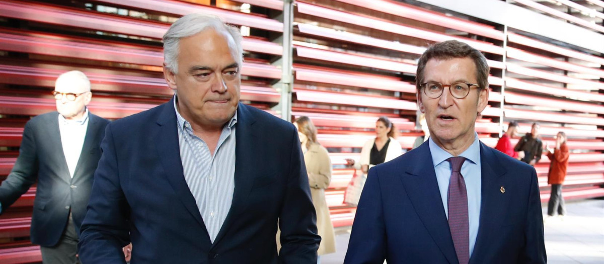 Esteban González y Alberto Núñez Feijóo, en una imagen de archivo