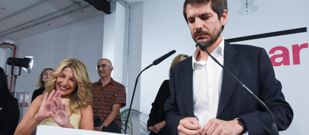 El portavoz de Sumar, Ernest Urtasun, interviene durante la presentación del acuerdo de coalición, a 10 de junio de 2023, en Madrid (España). Ayer, día 9 de junio, Sumar registró la coalición de partidos de izquierdas , en la Junta Electoral, para presentarse a las elecciones generales del 23J tras lograr la inclusión de Podemos. En la coalición llamada SUMAR concurrirán los siguientes partidos políticos: Movimiento Sumar -el partido instrumental creado por Díaz para firmar-; Podemos; Izquierda Unida (IU), donde se incrusta el PCE-; Más Madrid y Más País; Compromís; Catalunya en Comú; Chunta Aragonesista, AraMés (Baleares) y sus marcas; Verdes-Equo; Drago Canarias; Batzarre (Navarra); Alianza Verde; Izquierda Asturiana e Iniciativa del Pueblo Andaluz.
10 JUNIO 2023;NUEVA COALICIÓN;SUMAR;NUEVO PARTIDO;IZQUIERDA;COALICIÓN DE IZQUIERDAS;
Gustavo Valiente / Europa Press
10/6/2023