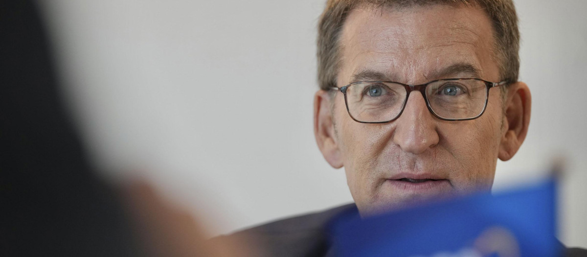 El presidente del Partido Popular, Alberto Núñez Feijóo