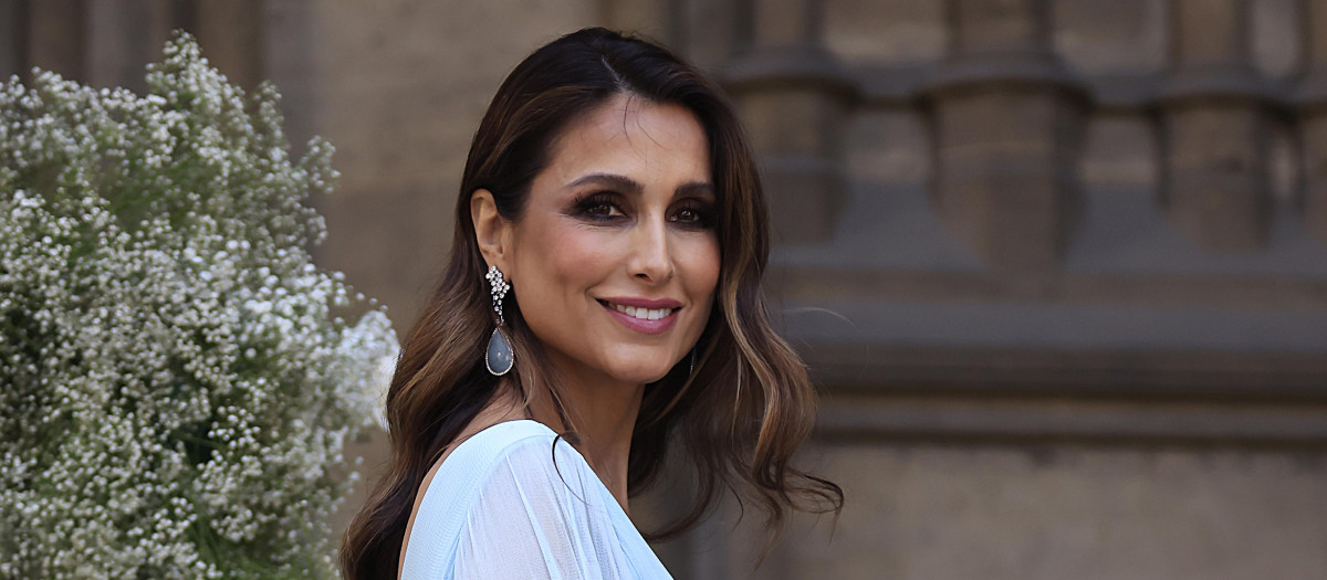 Paloma Cuevas during wedding of Daniel Clara and Anne Marie Collins in Paris on Saturday, 3 June 2023.