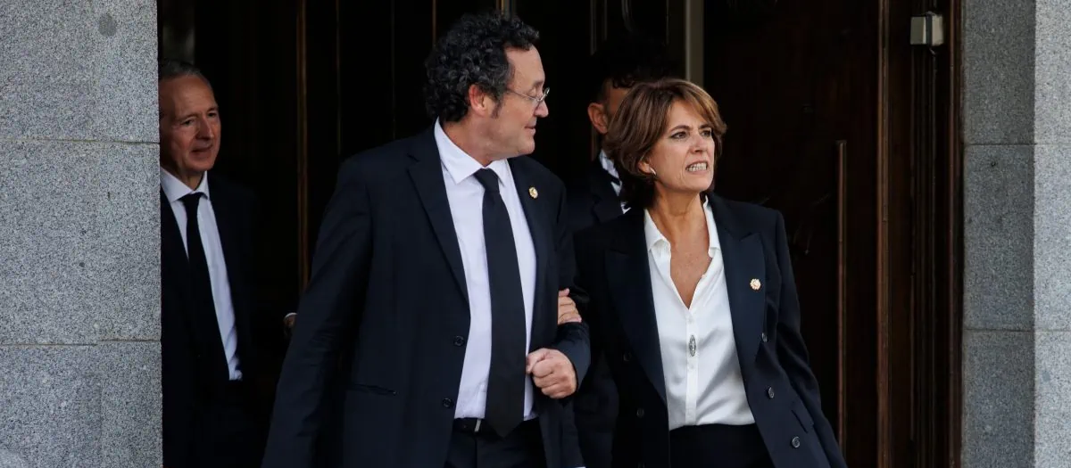 Dolores Delgado y Álvaro García Ortiz