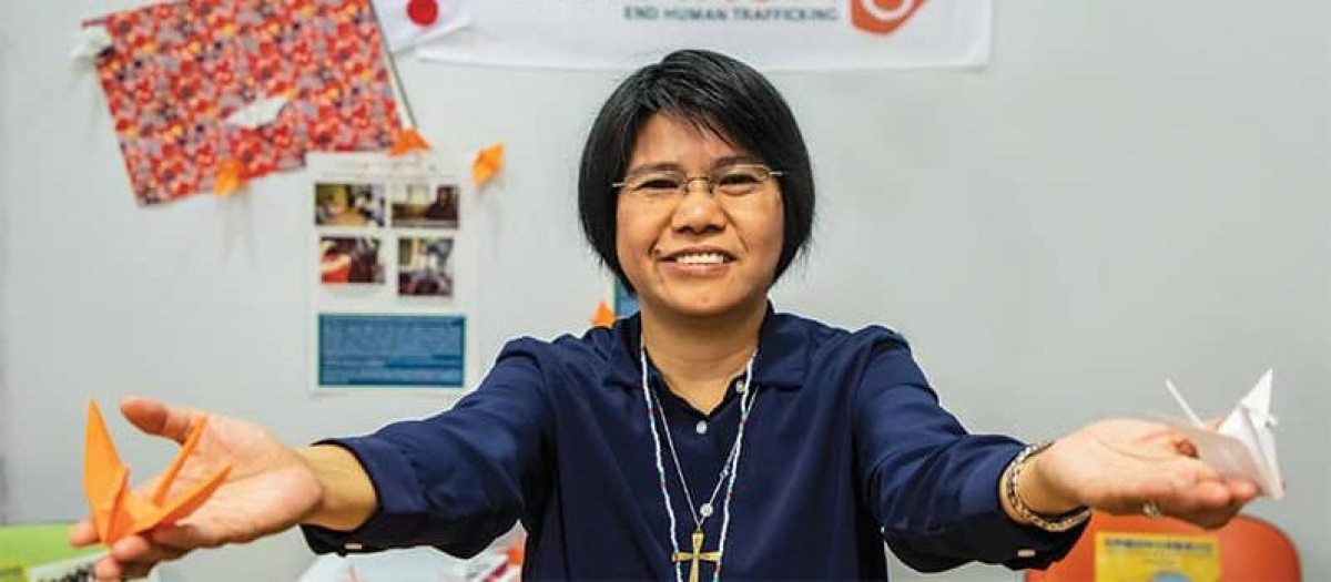 La hermana Abby Avelino, coordinadora de Talitha Kum