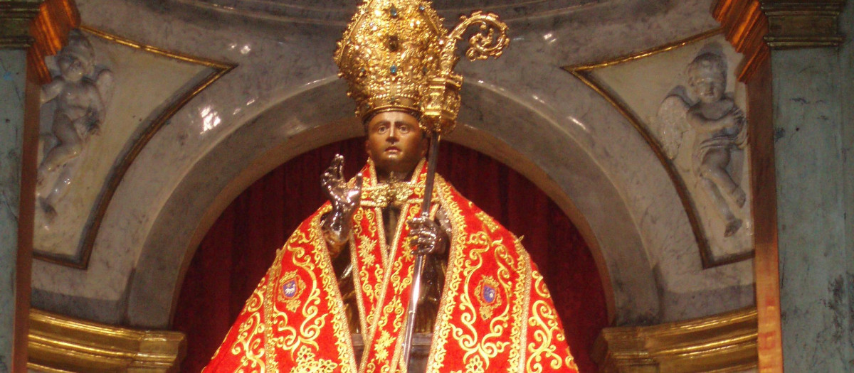 Busto de San Fermín. Iglesia de San Lorenzo de Pamplona