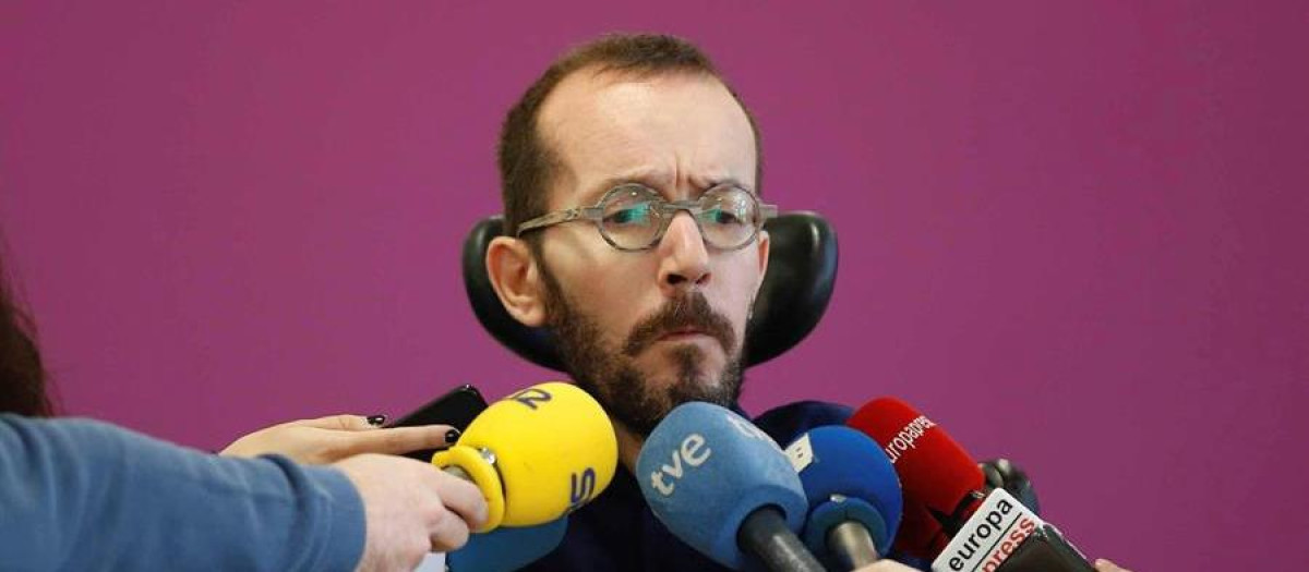 El secretario de Acción de Gobierno e Institucional de Unidas Podemos, Pablo Echenique