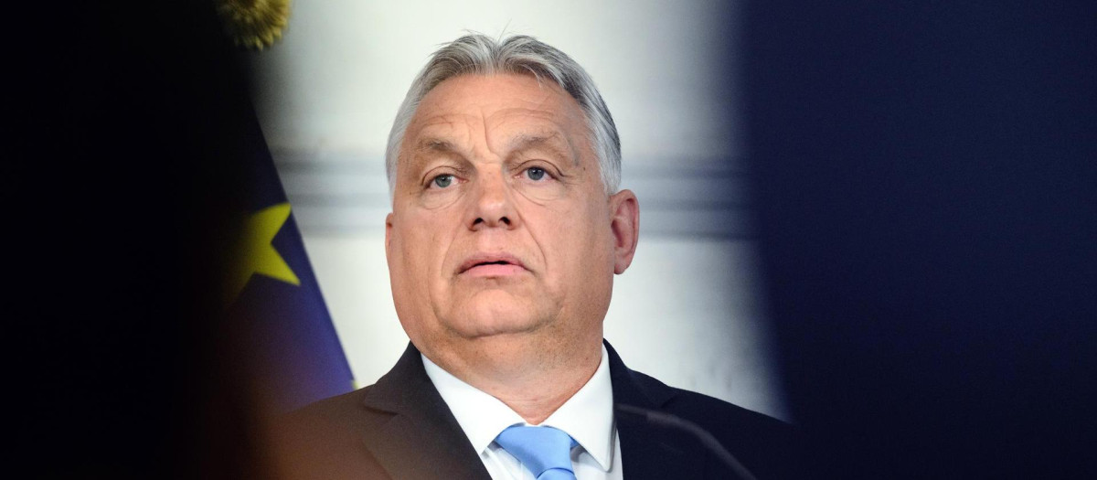 El primer ministro húngaro Viktor Orbán durante un discurso en Viena.