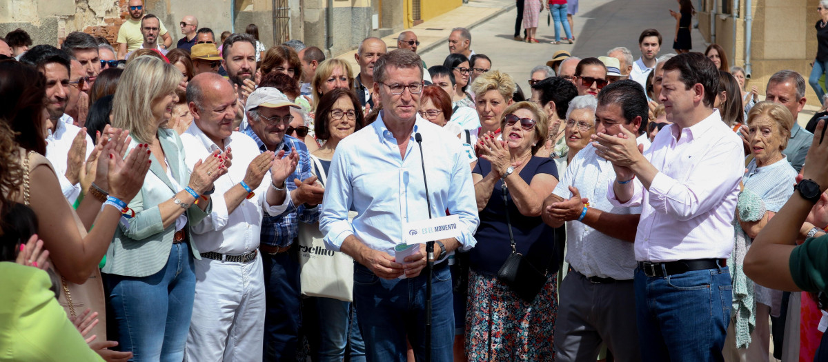 El candidato del PP a las elecciones generales, Alberto Núñez Feijóo