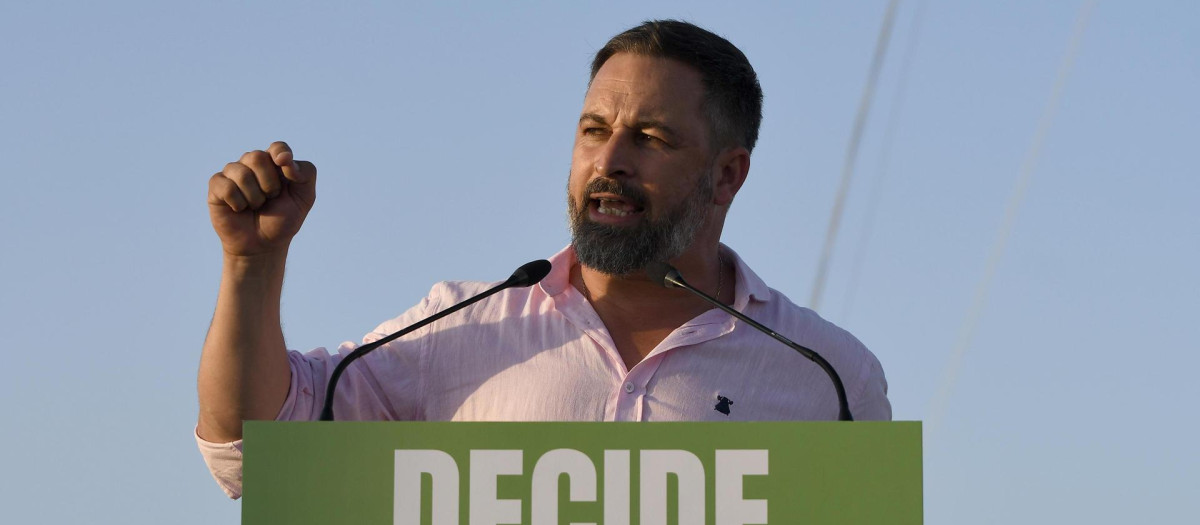 El candidato a la presidencia del gobierno en las elecciones generales por el partido VOX, Santiago Abascal